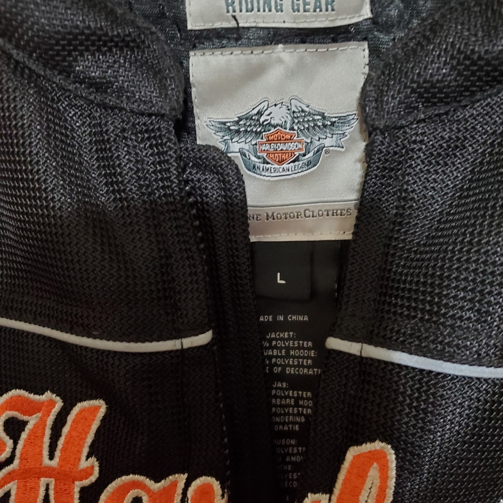 Mesh Harley-Davidson w Hoodie Liner Jacket - Picture 3 of 11